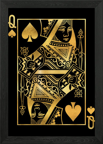 Queen spade framed - queen, of