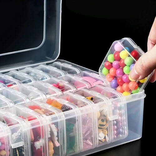 Bead organizer box with 30pcs - organizer,
