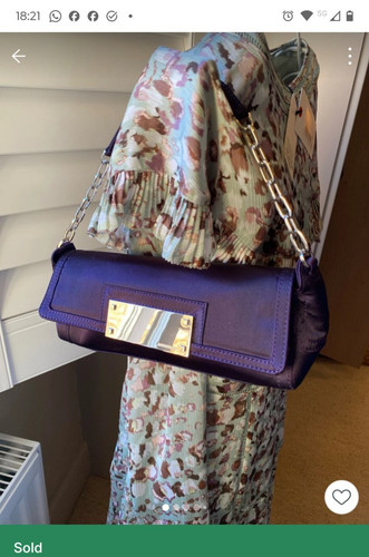 Karen millen purple satin - millen,