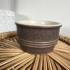 Vintage Purbeck Pottery Brown Diamond Ramekin Stoneware Dip Bowl Vintage dining 