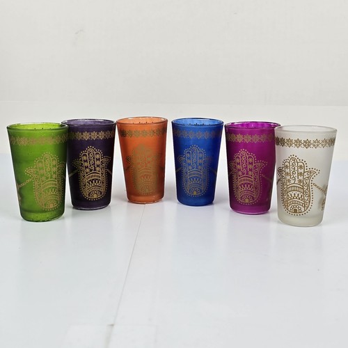 Moroccan glass tea cups - moroccan,