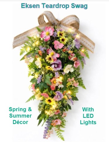 Spring summer teardrop swag - summer,