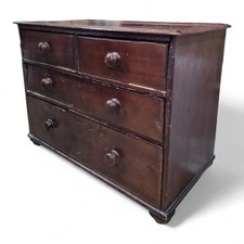 Victorian pine drawers - ,