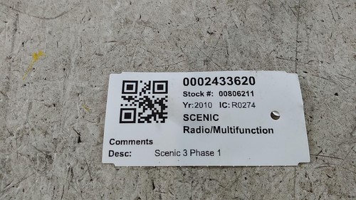 Renault scenic radio - scenic,