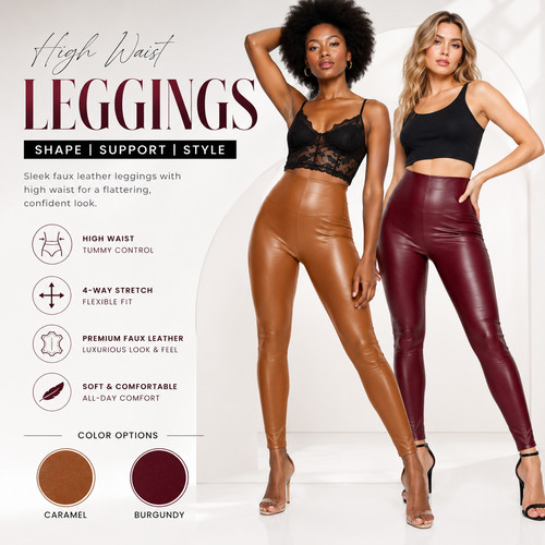 Black wet look leggings - wet,