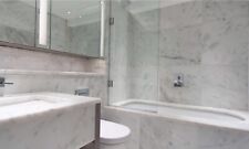 BIANCO CARRARA HONED MARBLE 305x305x10mm FLOOR WALL & TILES £79.99 PER SQM