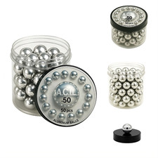 50 x Aluminium Balls Solid Reusable Paintballs 2.8 grams Cal 0.50 f t4e