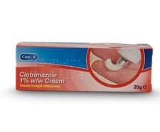 Clotrimazole Cream 20g like Canesten Thrush Nappy Rash Ringworm Athletes Foot.