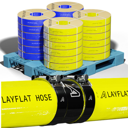 Yellow layflat hose 100 meter - layflat,