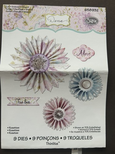 Sizzix thinlits dies 9 - dies, x