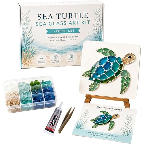 Sea glass art kit diy - sea,