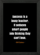 Bill Gates Quotes Framed Wall