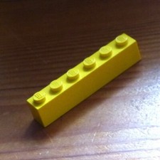 Vintage Lego Yellow 6 X 1 x 1