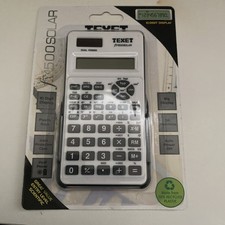 TEXET FX1500 SOLAR Scientific Calculator - 56 Function - 10 Digit Display - NEW