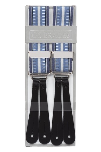Blue grey striped - striped, strong