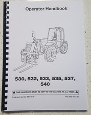 JCB 530 532 533 535 537 540 OPERATOR MANUAL REPRINTED COMB BOUND