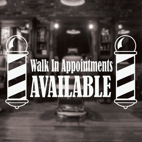 Barber shop decal - barber,