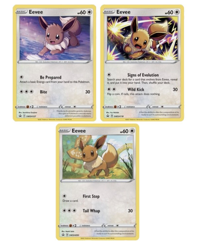 Pokemon tcg eevee - eevee, black