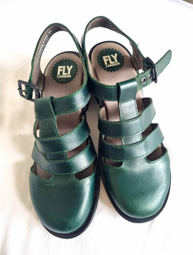 Fly london green leather - fly,