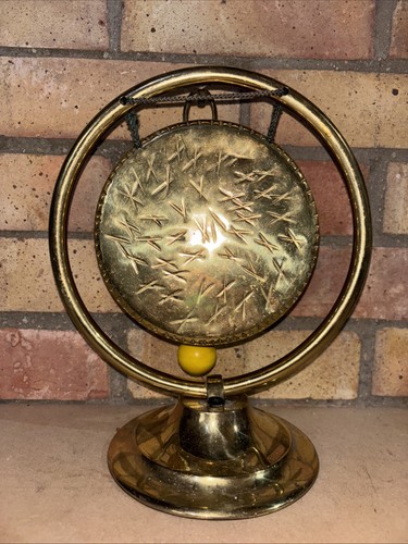 Vintage brass dinner gong - dinner,