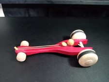 Kinderkram Wooden Racecar Rubber Band Propelled Toy Germany castle RARE Wood 