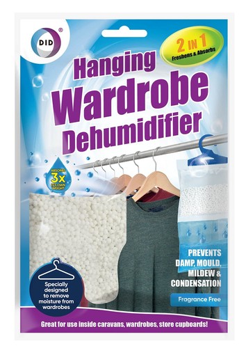 Hanging wardrobe dehumidifier - wardrobe,