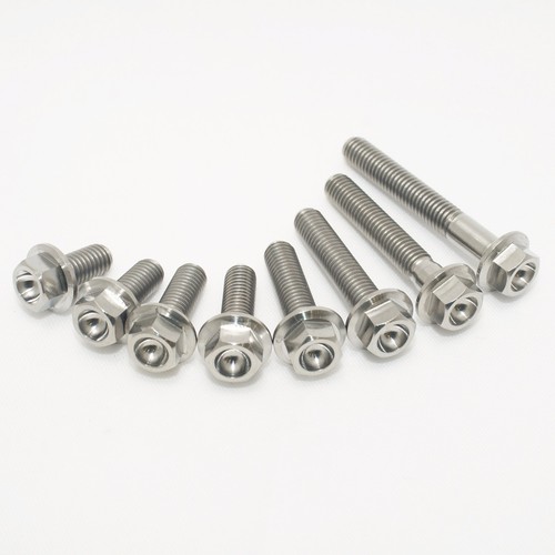 Titanium hex head - hex, flange