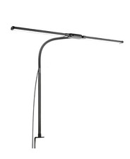 Woputne LED Desk Lamp Clamp Dual Head 5 Modes 10 Brightness USB Office Light