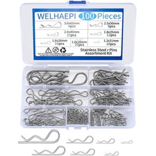100 Pcs R Clip Cotter Pins