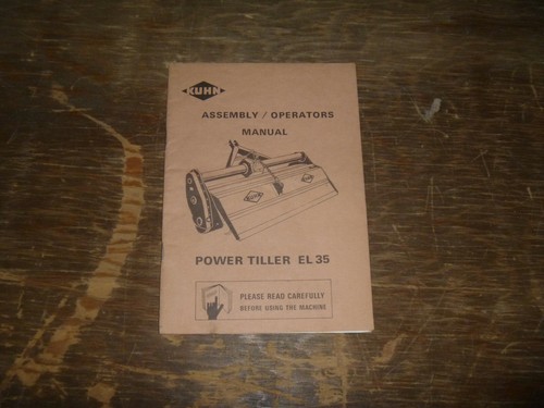 Kuhn power tiller - el, 35