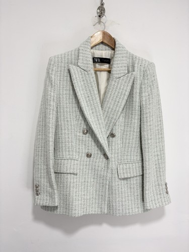 Zara boucle blazer size - boucle,