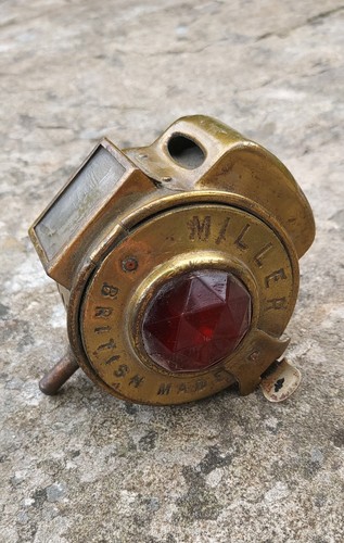 Vintage motorcycle lamp - motorcycle, miller