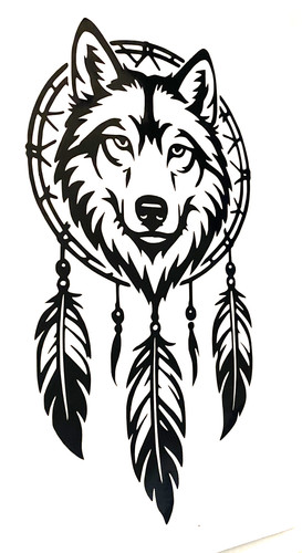 Wolf dreamcatcher vinyl - 1x,