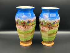 1930's Pair of Newhall Vases, 20.5 cm tall.
