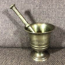 Antique Bronze Brass Mortar &