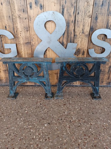 Pair small antique - antique, iron