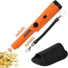 Handheld Metal Detector Pinpointer 360°Detection LED & Holster Waterproof 9V NEW