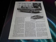 Original 1967 Dodge Charger 7 1968-1969 Dart GTS write-up page 127-128