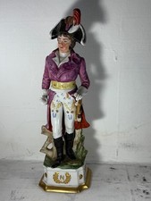 VINTAGE NAPOLEONIC CERAMIC/PORCELAIN STATUE 12"/30cm Inches High 