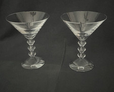 FLAWLESS Exquisite BACCARAT France Two VEGA Crystal MARTINI COCKTAIL Glasses