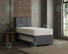 NEW 3 IN 1 DIVAN GUEST BED + TRUNDLE + MATTRESSES + 3 PANELS H/B