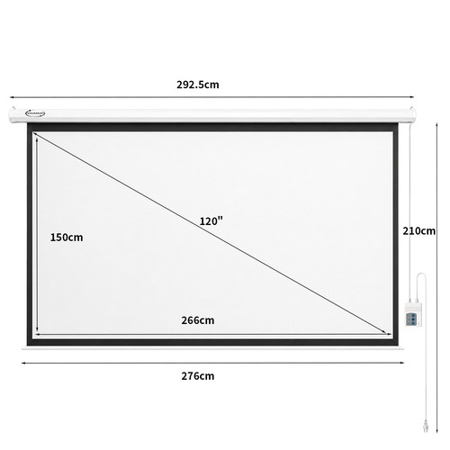 120 electric projector screen - electric,