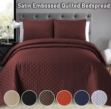 3Piece Quilted Bed Throw