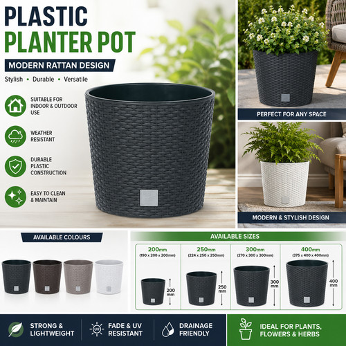 Modern rattan effect - rattan, plastic
