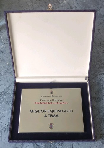 Pininfarina plaque award - pininfarina,