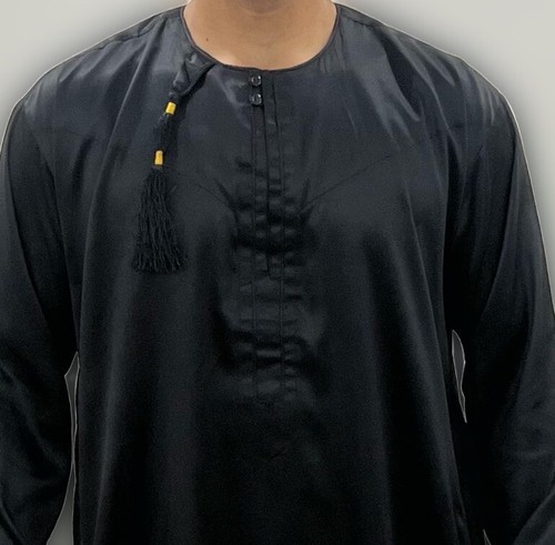 Mens black jubbah - mens,