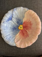 Vintage hand painted pansy