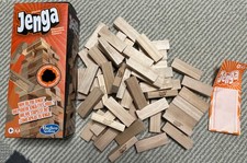 Classic Jenga Game from Hasbro Stacking Wooden Block Game + 6 years Family Game
