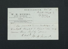 Gunmakers Letter Signed by