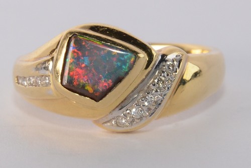 18ct yellow gold diamond - yellow,